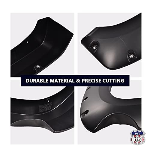 PIT66 Fender Flares, Fit 07-13 Chevy Silverado 1500 (ONLY Fit 5 '8 '' Bed, NOT Fit 6.5 '/8 ' Bed, NOT FIT Z71,Not Fit GMC Sierra