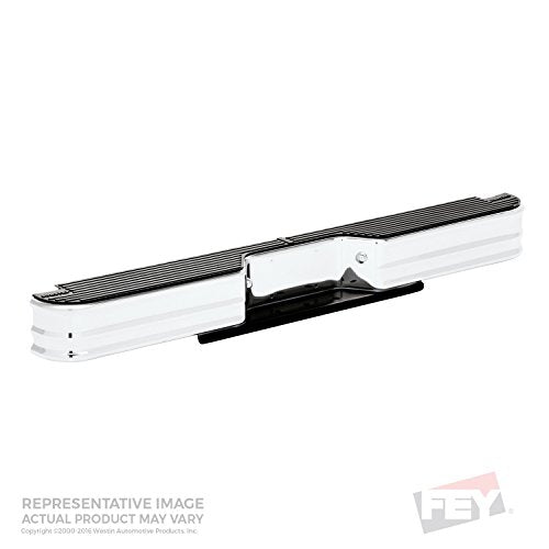 Fey 76001 Surestep Universal Chrome Replacement Rear Bumper (Requires Fey Vehicle Specific Mounting Kit Sold Separately)