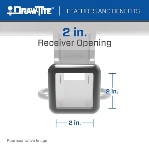 Draw-Tite 76034 Class 3 Trailer Hitch, 2 Inch Square Receiver, Compatible With 2011-2019 Ford Explorer.