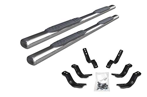 Go Rhino 104415580Ps 4 1000 Series Side Steps With Mounting Bracket Kit For Ford 17-24 F-250 Super Duty, Ford 17-24 F-350 Super Duty (Extended Cab Pickup)