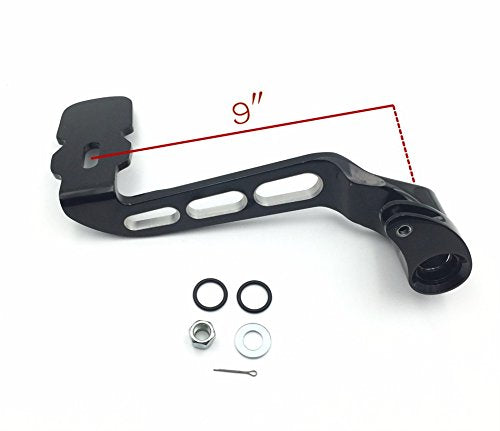 XKH- Motorcycle Black Billet Rear Brake Lever Brake Pedal Foot Lever 3 Hollow-Out Compatible with 2014-later Touring Trike Road King Street Glide CVO Tri Glide Freewheeler FLRT FLHR [B01JA1Y0X2]