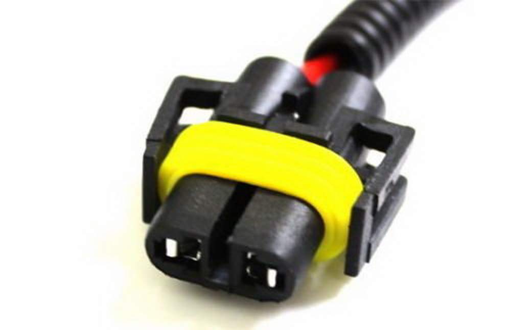 Ijdmtoy H11 H8 H9 Extension Wiring Harness Sockets Wires Compatible With High/Low Beam Or Fog Lights Use