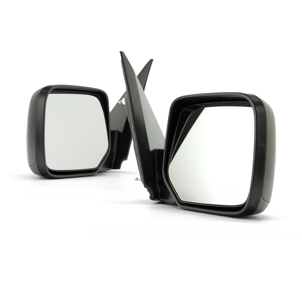 For Honda Pilot 2009-2015 Door Mirror Driver and Passenger Side | Pair | Power | Non-Heated | Textured Black | Replacement For 7