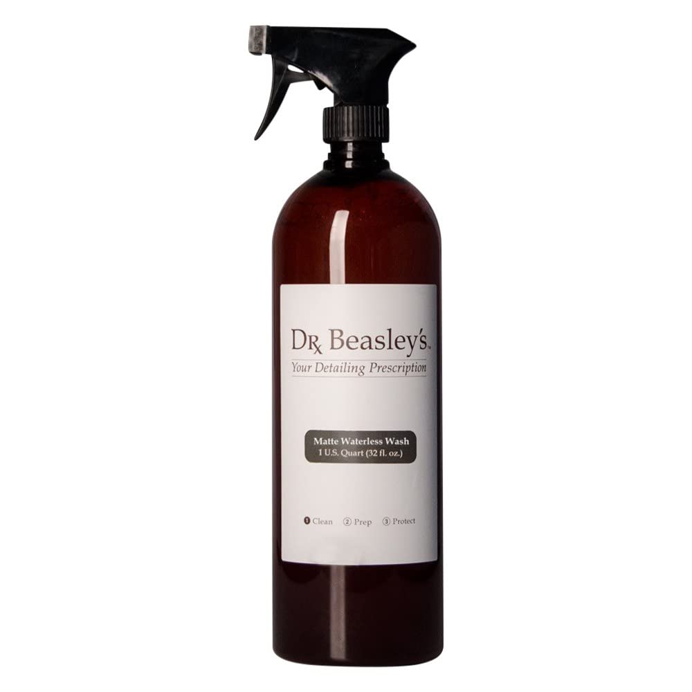 Dr. Beasleys Matte Waterless Wash 32oz - No Water Needed, Easily Removes Dirt & Dust, High Lubricity Formula Safe for Surfaces,