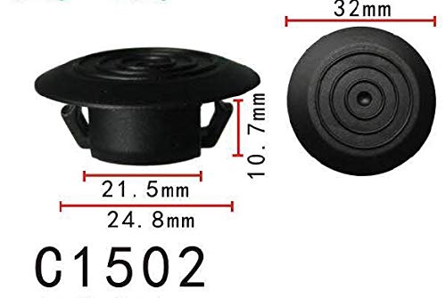 Autobahn88 Retainer Clip For Skirt Panel, Compatible With Gm,Toyota (Oem: 88970495, 88973654, 7692452021) (Pack Of 20)