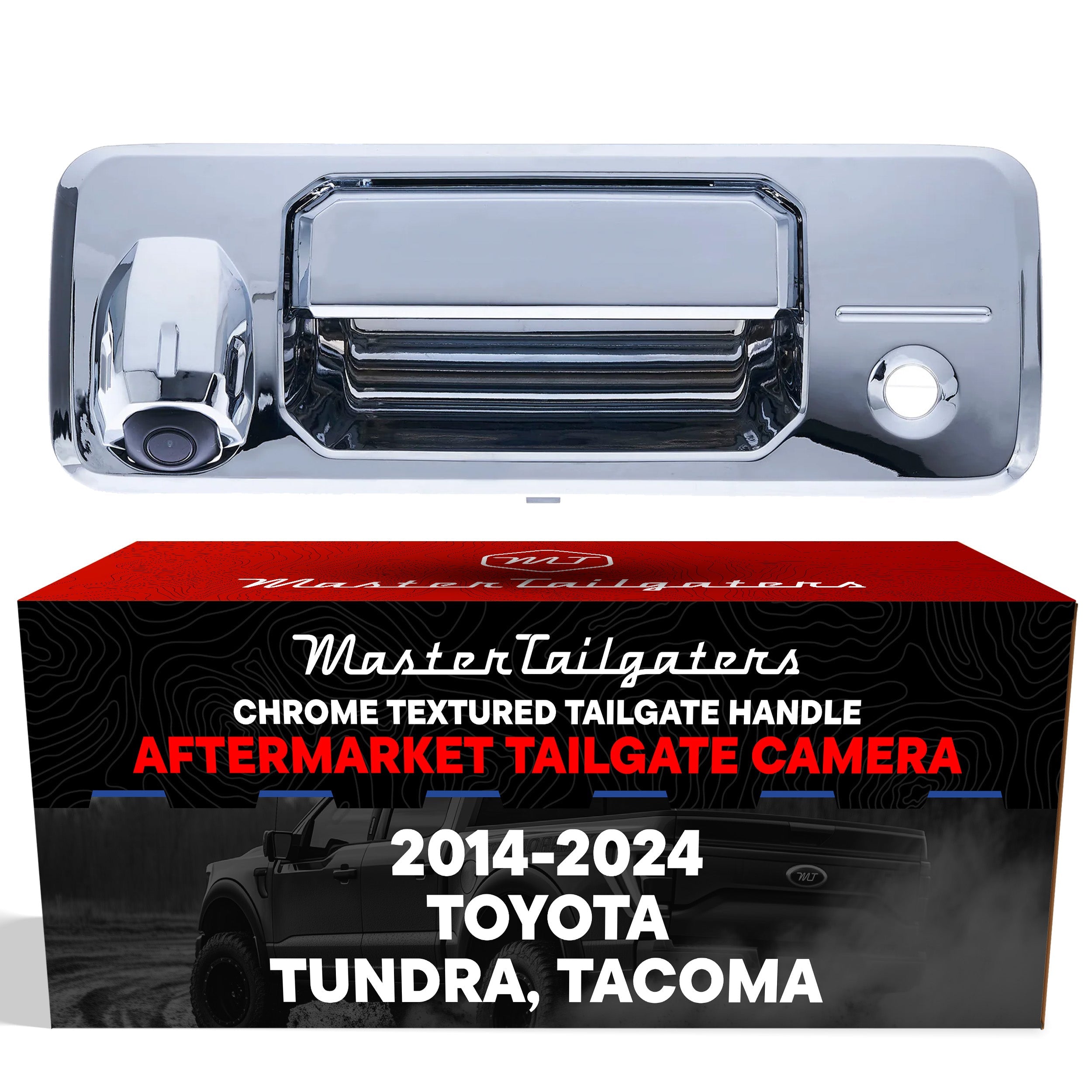 Toyota Tundra (2014-2024) Chrome Replacement Tailgate Handle with Backup Camera