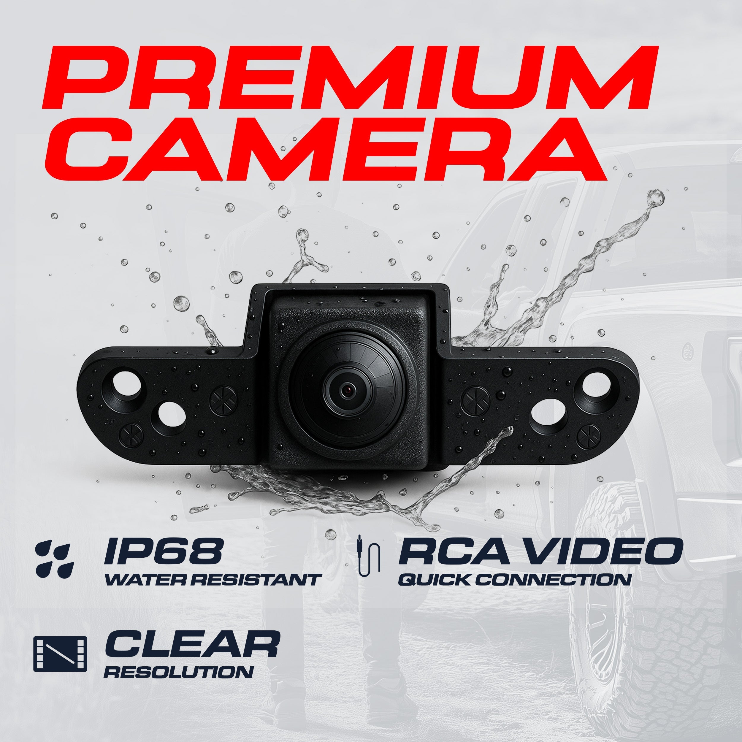 Toyota Tundra (2014-2024) Chrome Replacement Tailgate Handle with Backup Camera