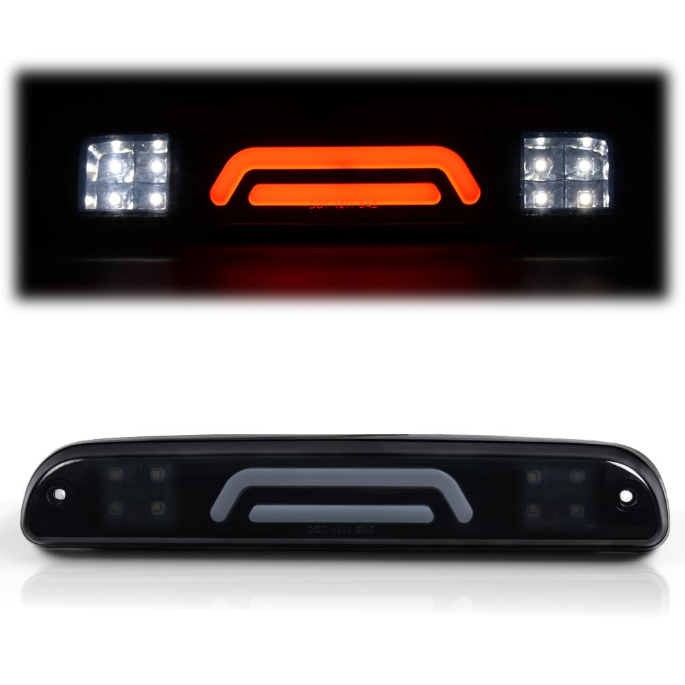 G-Plus Led Third Brake Light Compatible With Ford F250 F350 F450 F550 Super Duty 1999-2016 Rear 3Rd Cargo Led Tail Lamp Smoky Le