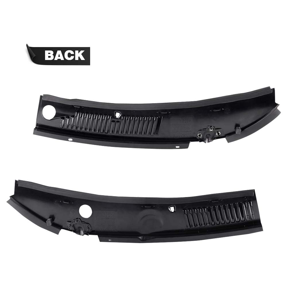 Pit66 2Pcs Windshield Wiper Cowl Vent Grille Grills Panel Hood Compatible With 99-04 Ford Mustang Gt Svt