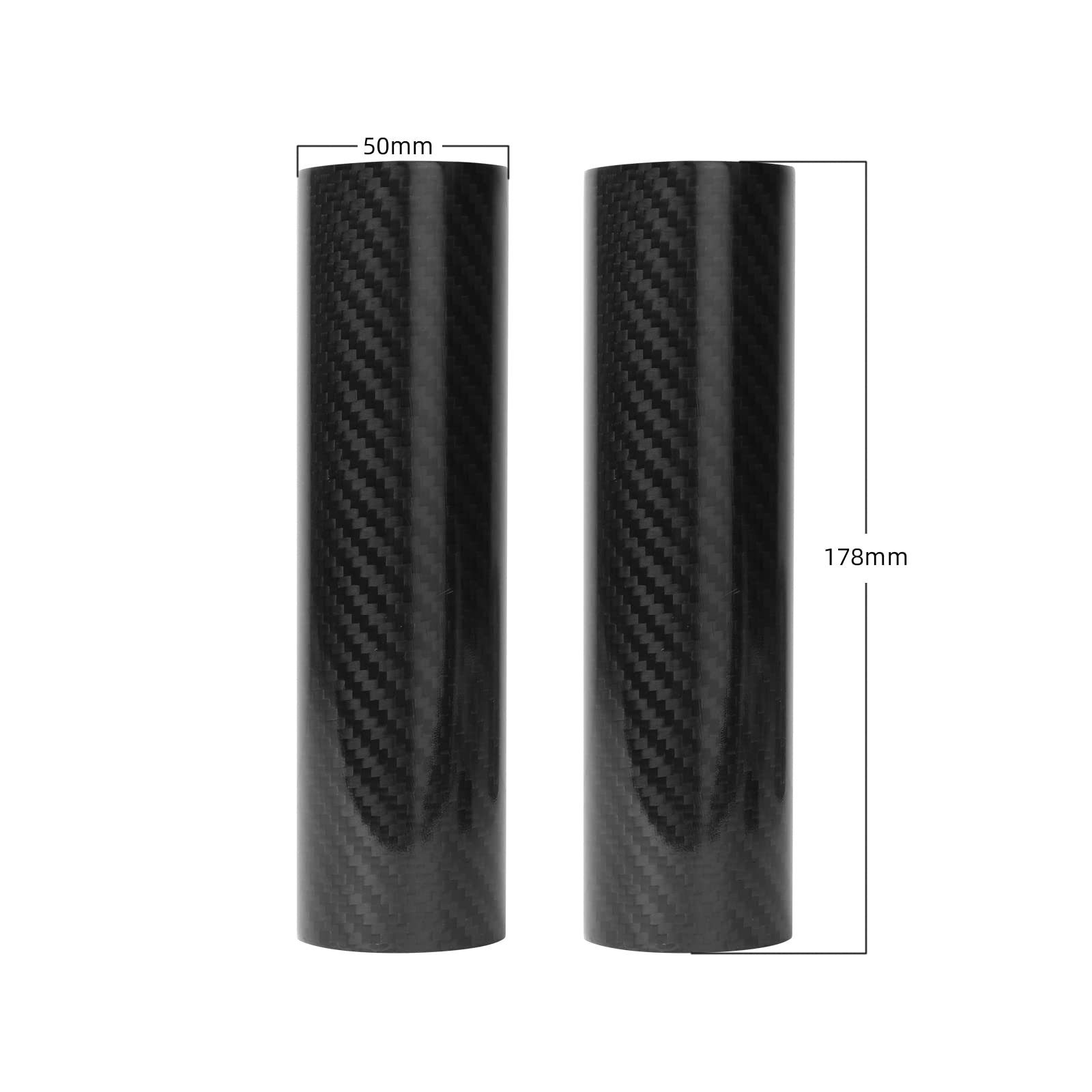 PRO CAKEN Carbon Fiber Motorcycle Front Shock Fork Guard Cover Wrap Shock Absorber Guard Gaiters Gators Boots Adjustable 2Pcs Un