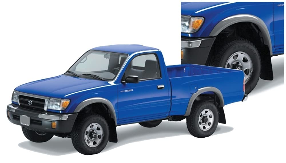 Bushwacker Extend-A-Fender Extended Front & Rear Fender Flares | 4-Piece Set, Black, Smooth Finish | 31911-11 | Fits 1995-2004 T