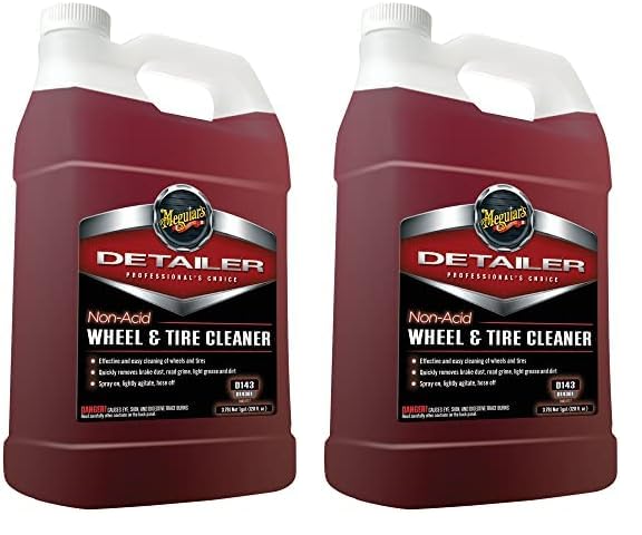 Meguiar'S D14301 Non Acid Tire & Wheel Cleaner, 1 Gallon, 128. Fluid_Ounces (Pack Of 2)