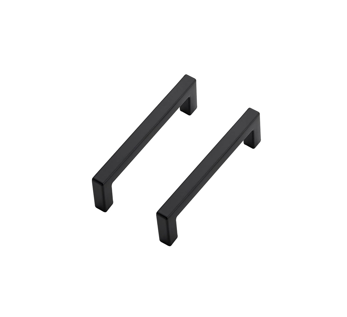 Ravinte 10 Pack Solid 3-1/2 Inch Center To Center Slim Square Bar Drawer Handles Kitchen Cabinet Handles Black Drawer Pulls Kitchen Cabinet Hardware Kitchen Handles Matte Black Cabinet Pulls