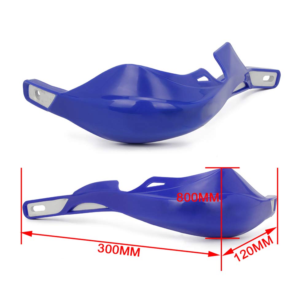 Anxin 22Mm 7/8” Handlebar Hand Guards Handguards Universal For Yz125 Yz250 Yz250F Yz450F Wr250F Wr450F Tw200 Xt250 Ttr125 Ttr230 Dirt Pit Bike Atv Quad Enduro Motocross Blue