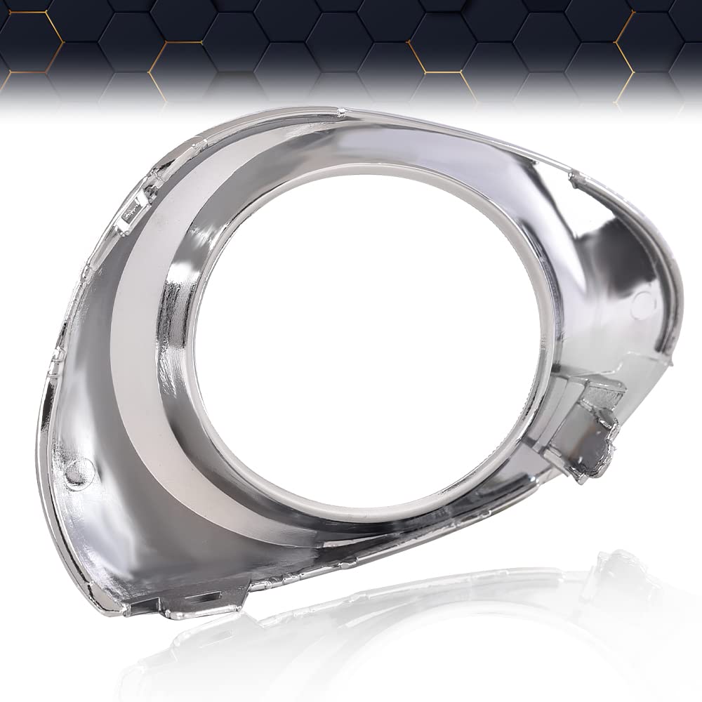 Pit66 Fog Light Lamp Chrome Bezel Kit Set Compatible With 2013-2015 Lexus Rx350 Rx450H Base Model