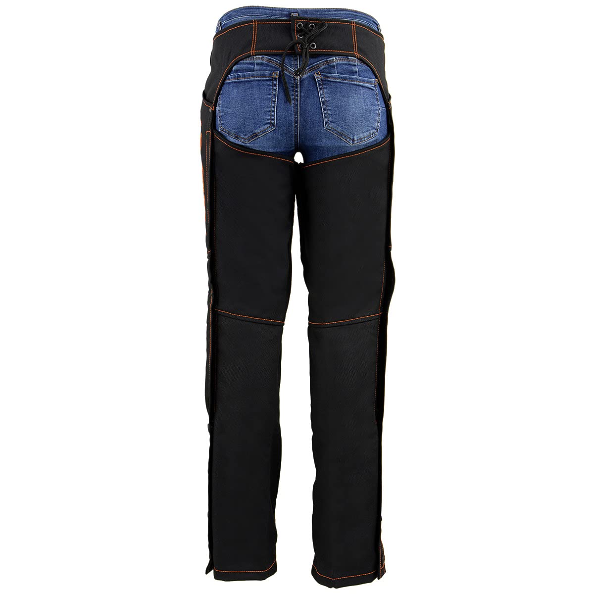 Milwaukee Leather Women's Textile Motorcycle Riding Chaps with Tribal Embroidery | SH1182 - X-Small