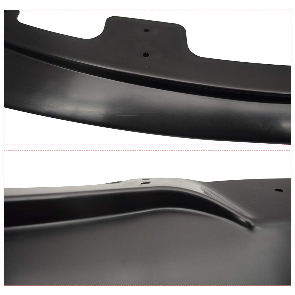 IKON MOTORSPORTS Front Bumper Lip for 2006-2007 Subaru Impreza WRX Sedan & Wagon, STI Style, Unpainted Black PP Splitter