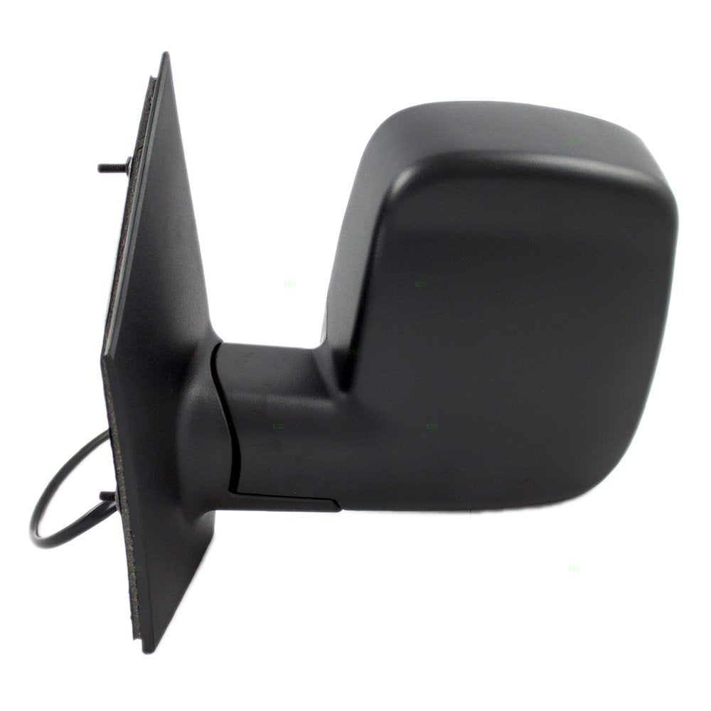 Brock Aftermarket Replacement Driver Left Power Mirror Textured Black With Heat-Dual Glass Without Signal Compatible With 2008-2022 Chevy Express