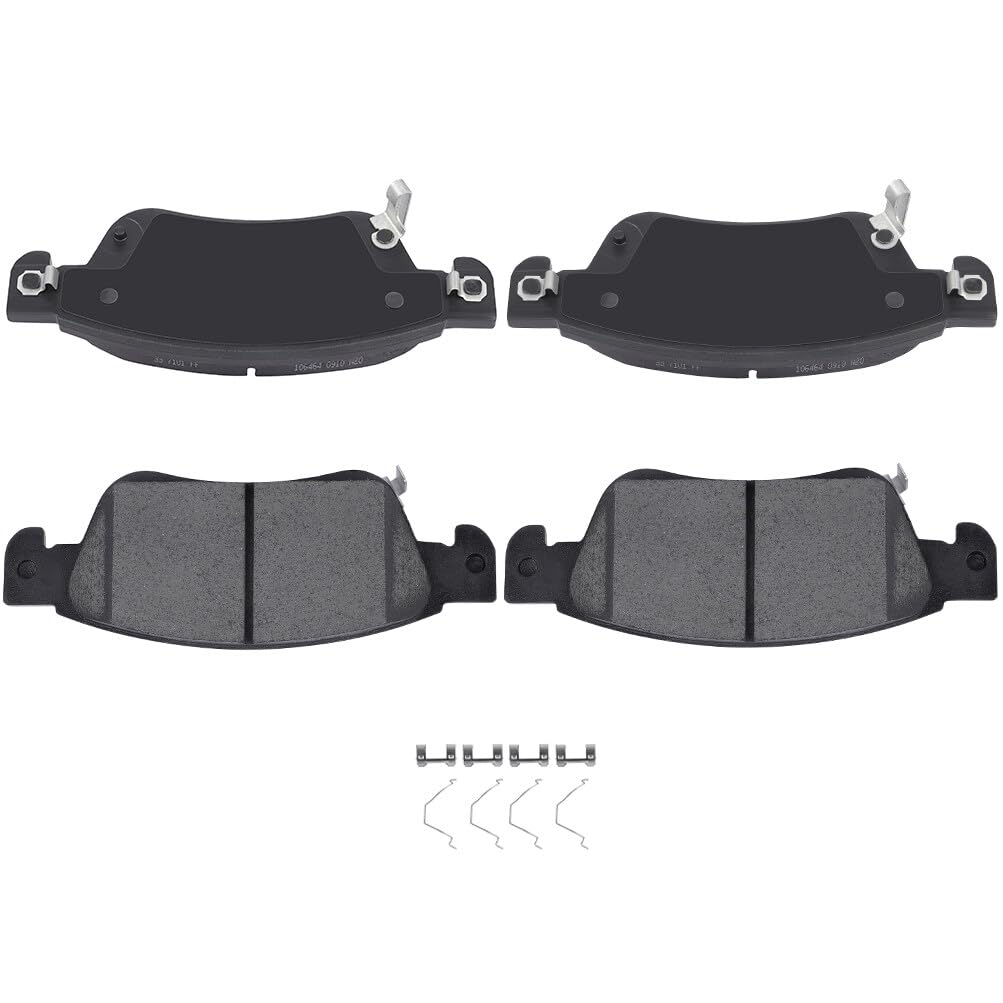 Automuto 4Pcs Front Ceramic Disc Brake Pads Set D1287 2010-2015 For Chevrolet Camaro,2011-2017 For Chevrolet Caprice