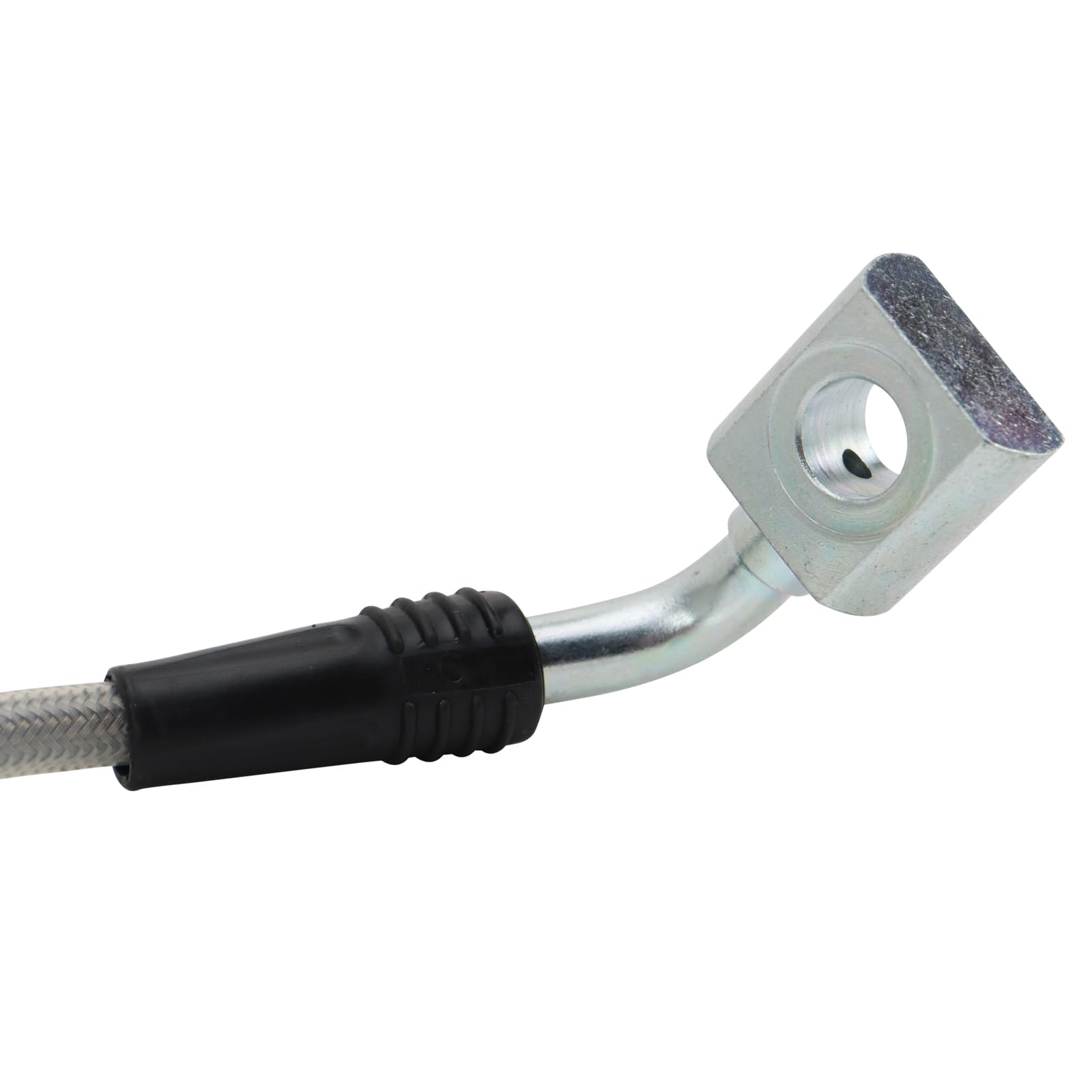 Trq Stainless Steel Performance Front Brake Hose Compatible With 2007-2020 Cadillac 2007-2020 Chevrolet 2007-2020 Gmc, Silver