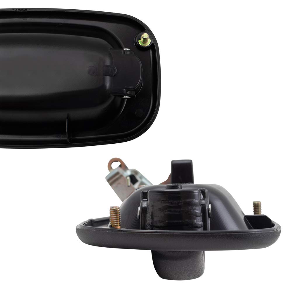 Brock Replacement 4 Piece Set Front and Rear Outside Textured Door Handles compatible with 99-06 Silverado Sierra Pickup Truck 15034985 15034986 15150735 15034986