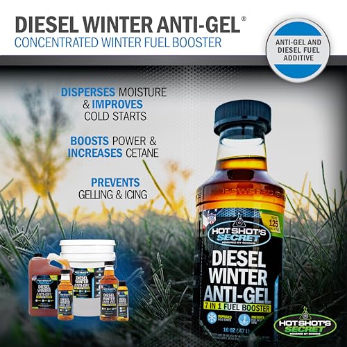 Hot Shot'S Secret Diesel Winter Anti-Gel 16 Ounce Round Bottle, Amber (P403316Z)