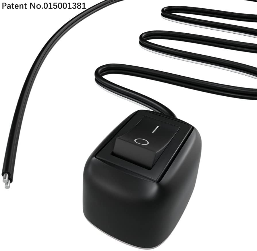 Gebildet 12V-220V/10A Spst Paste Type Button Switch With 1M Wire,Water Drop Shape Off/On Switch For Fog Driving Lights,Neon Ligh