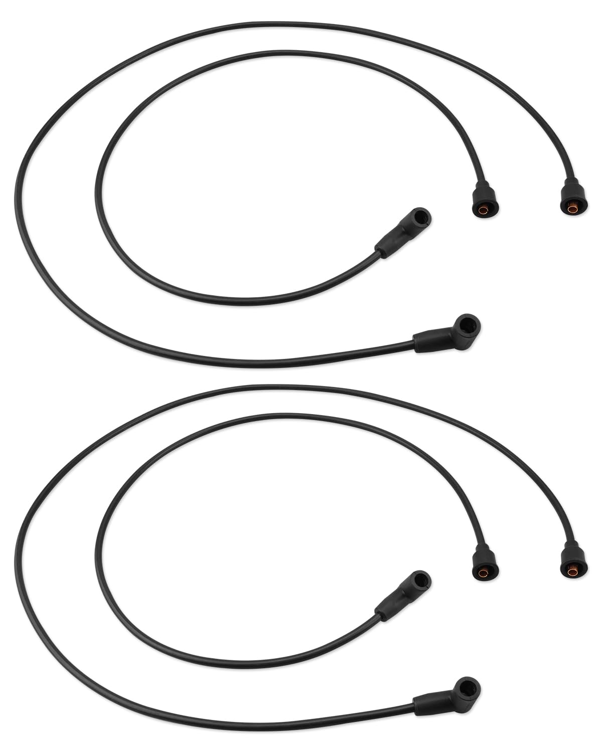 Vudajuley 9N12287B Spark Plug Wire Set Fit for Ford 2N 8N 9N New-Holland 4-Cylinder Tractors with Front Mount Distributors, Repl
