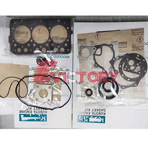 For Kubota Excavator D662 Overhaul Kit Valve Guide Cylinder Full Gasket Kit