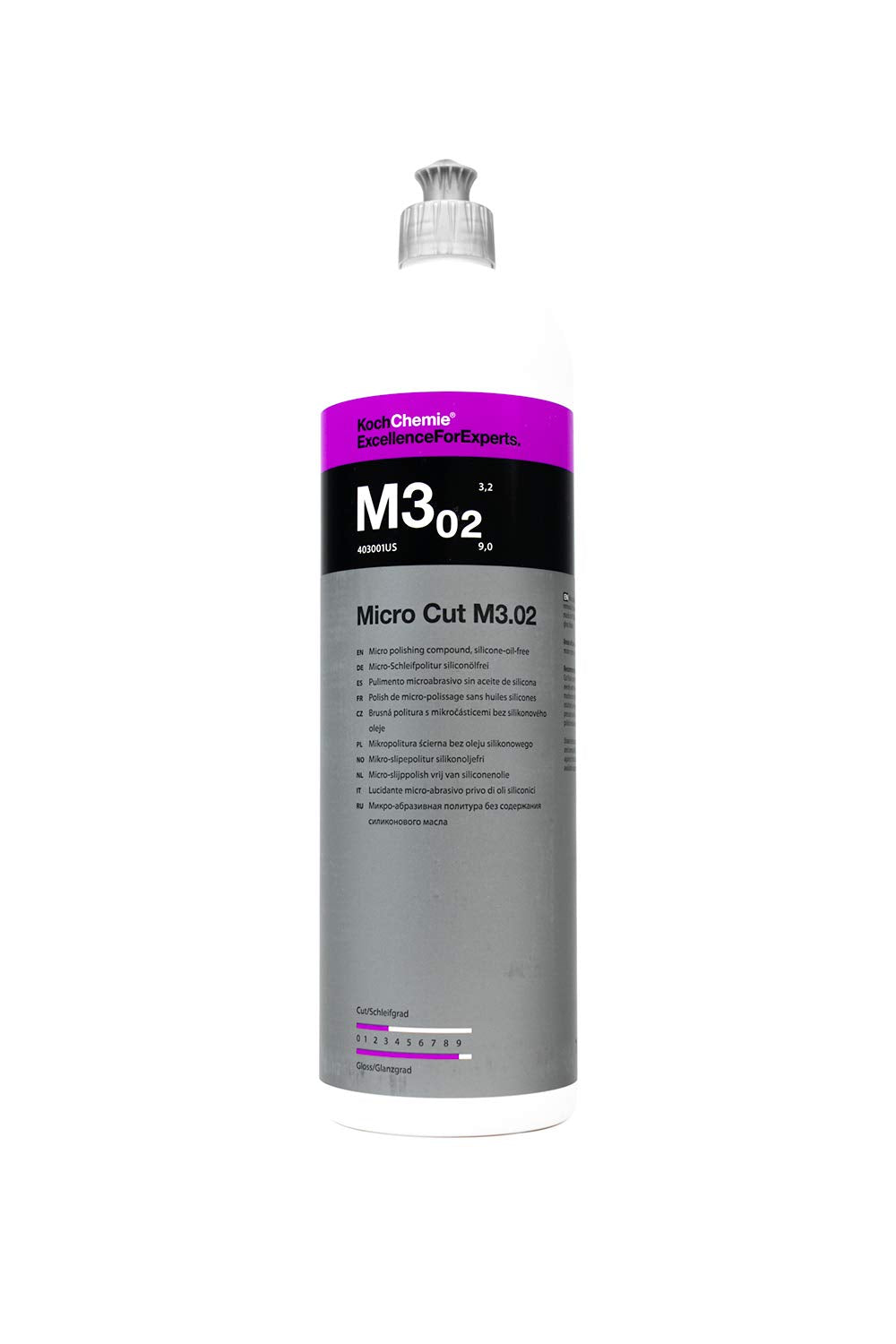 Koch-Chemie - Micro Cut Polishing Compound - Silicone Oil-Free; Permanent Removal Of Holograms, Fine Scratches, And Sanding Mark