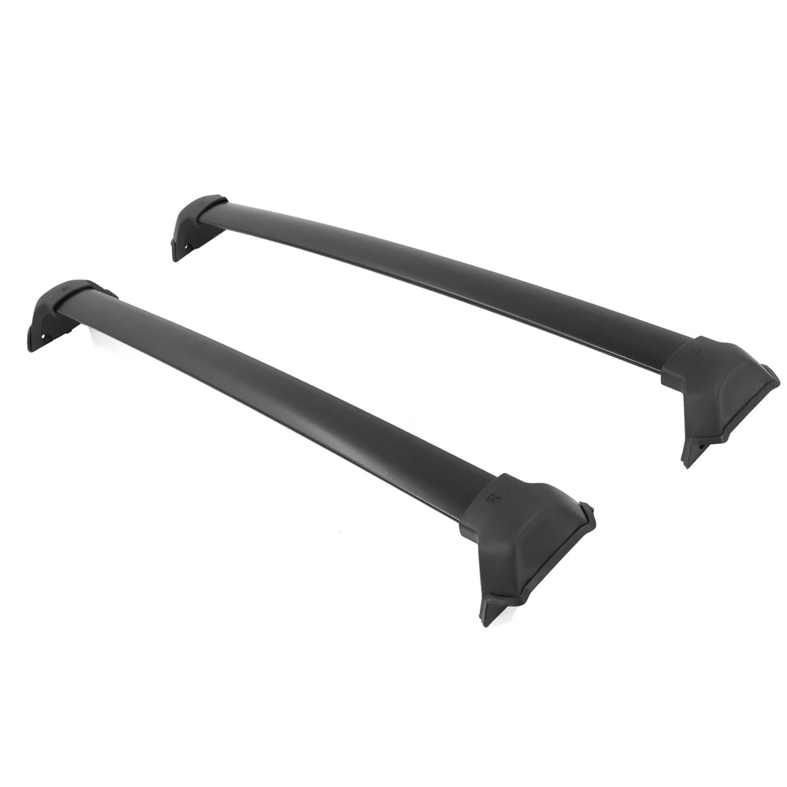 Freemotor802 Compatible With 2017-2022 Honda Crv Cross Bar, Oe Style Unpainted Black Aluminum&Rubber Top Roof Rack