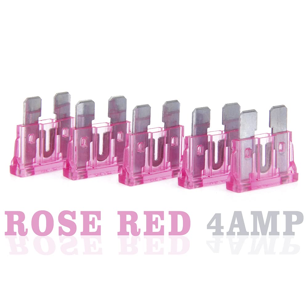 (20 Pcs) 4 Amp Standard Blade Fuse, 4A Automotive Fuse For Car Truck