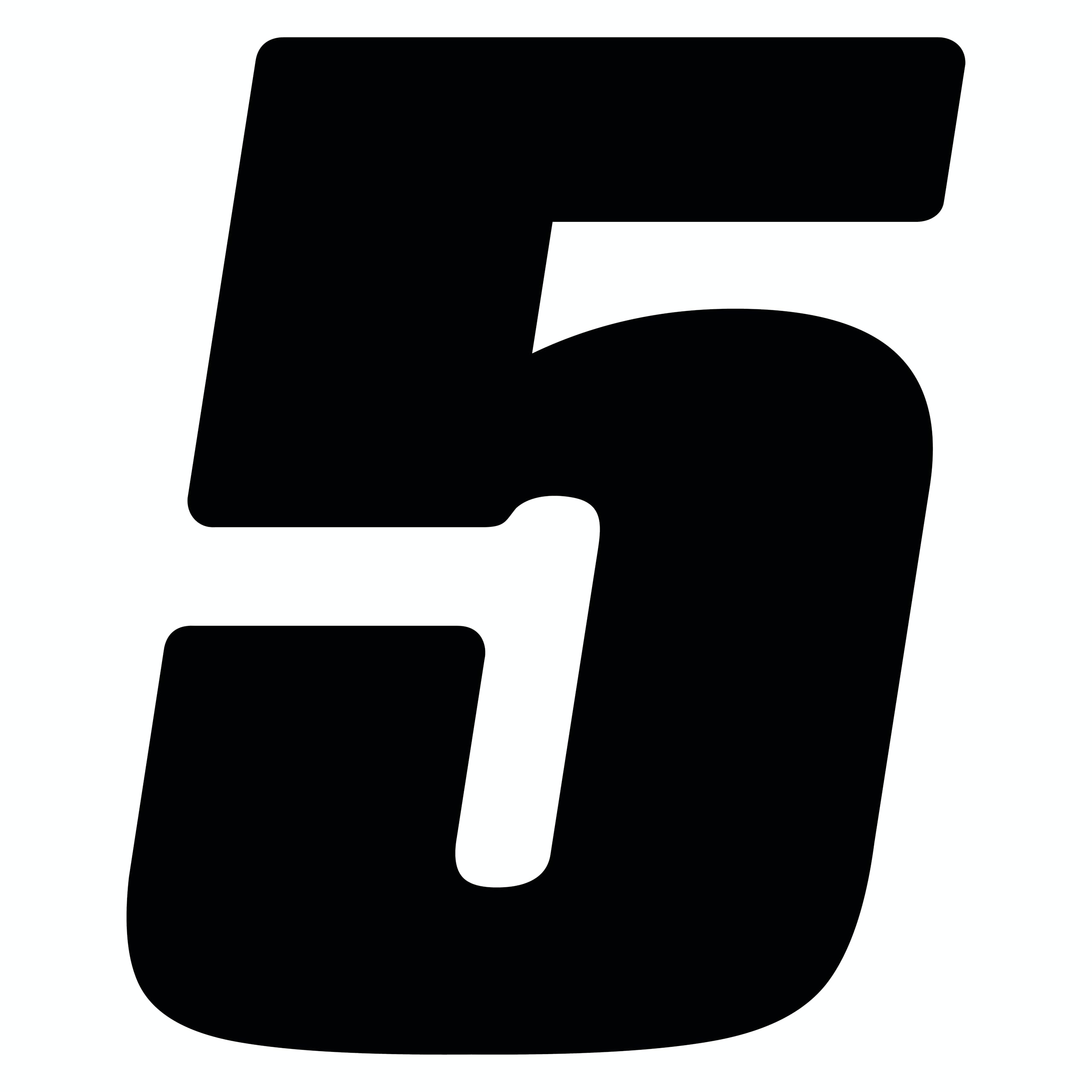 Dirt Digits DD53B-5 Black 5.5'' High-Gloss Precision Die Cut Vinyl Number 5, 3 Pack