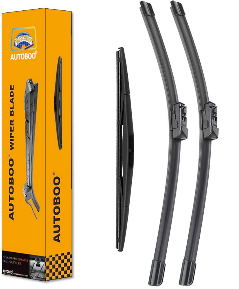 AUTOBOO 26''+16'' Windshield Wipers with 12'' Rear Wiper Blade Sets Replacement for Subaru Crosstrek Impreza 2018 2019 2020 2021
