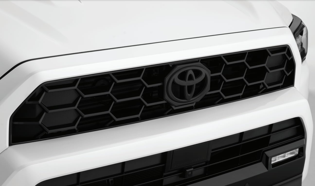 Toyota Black Logo Emblem Overlay for 2024+ Tacoma & 2025+ 4Runner, 6.5 x 5.9 inch