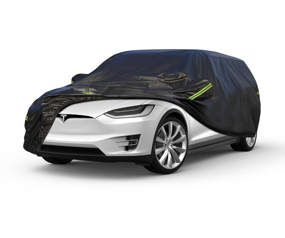 Koukou Waterproof Suv Car Cover Suitable For Tesla Model X From 2015 To 2025, 7 Layers Windproof All Weather Waterproof Outdoor