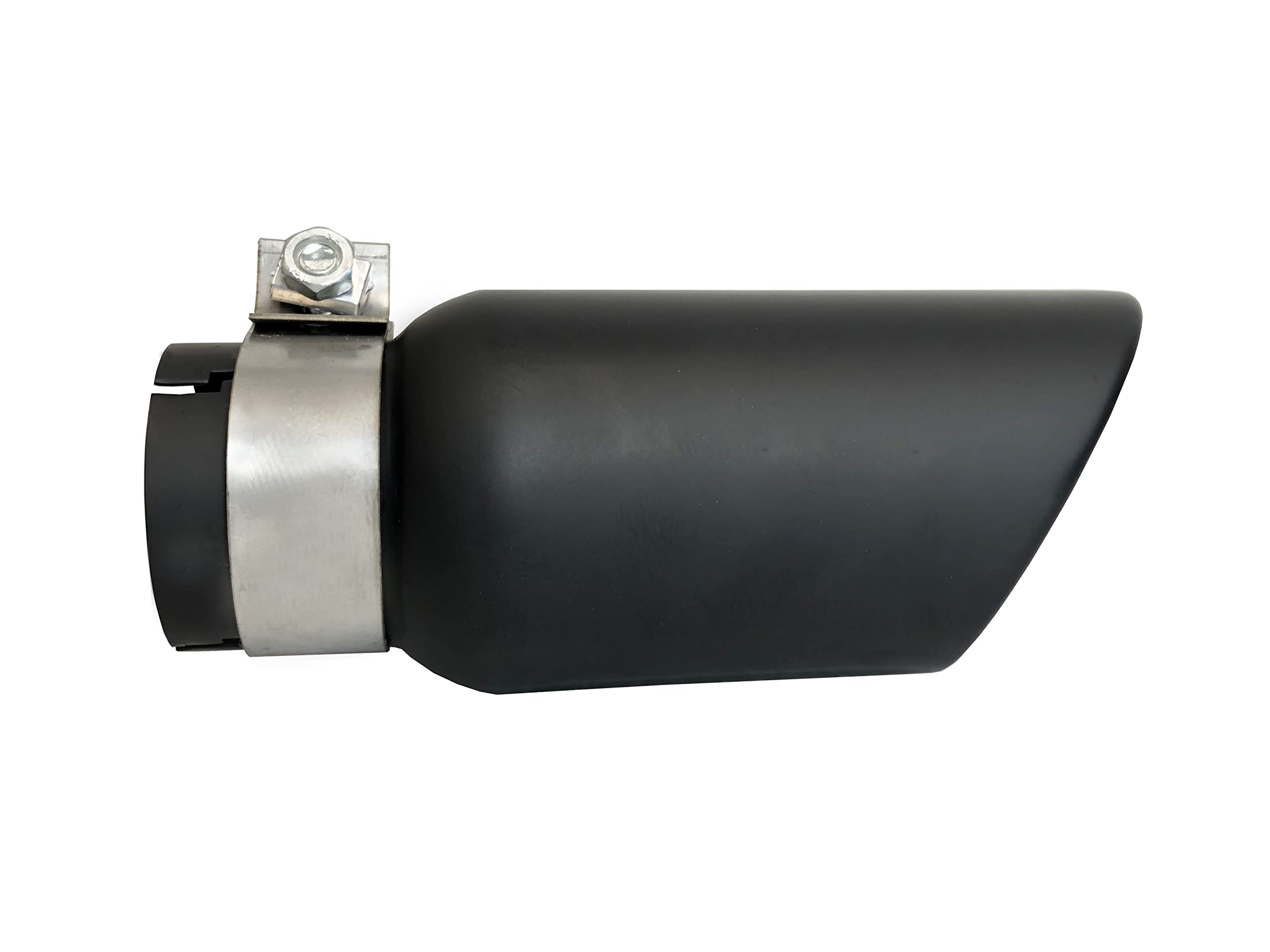 Black Horse Exhaust Muffler Tip, 3 Inlet,4 Outlet And 10 Length Single Wall Black Compatible With All Cars, Trucks And Suvs-Mt-Rr01Bk