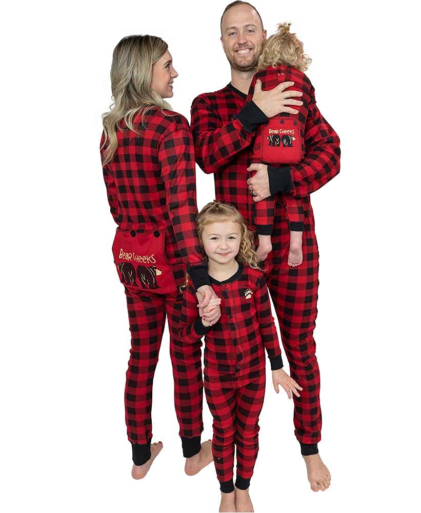 Lazy One Flapjacks, Matching Pajamas For The Dog, Baby  Kids, Teens, And Adults (Plaid Bear Cheeks, Xx-Large)