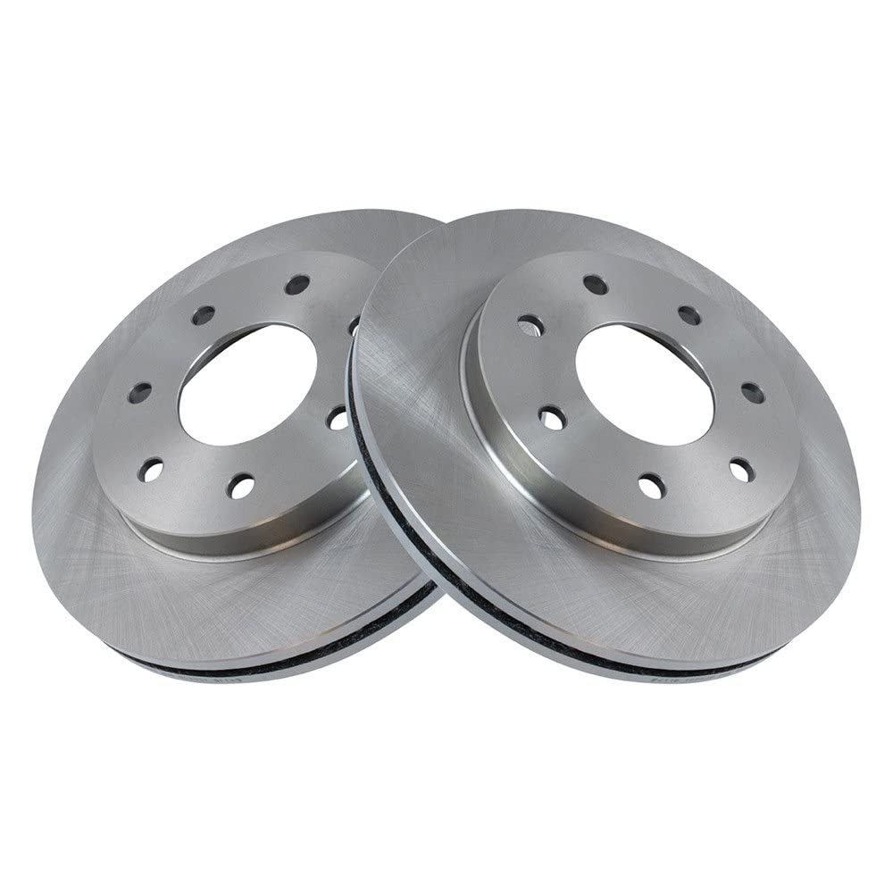Trq Front Brake Rotors Set Vented Compatible With 2004-2008 Ford F-150