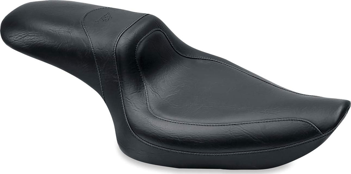 Mustang Motorcycle Seats 76145 Fastback One-Piece Seat For Harley-Davidson Sportster 2004-'21, Original, Black