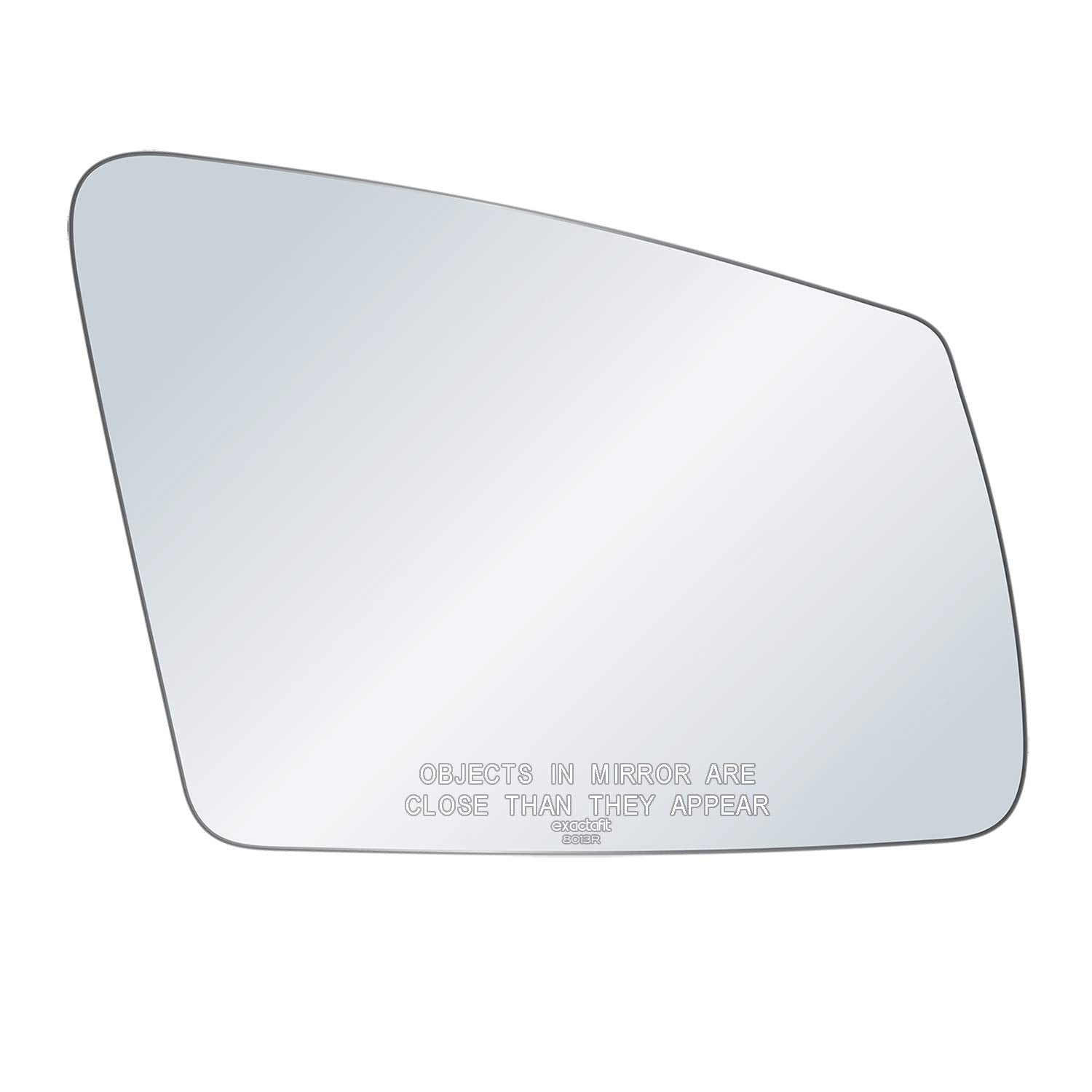 exactafit 8013R Passenger Side Mirror Glass Right Replacement Compatible With Mercedes Benz C W204, CL W216, CLA C117, CLS W218,
