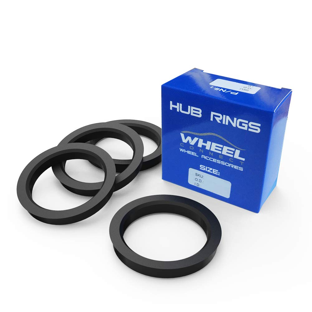 Wheel Connect Hub Centric Rings, 741 To 641, Set Of 4, Abs Plastic Hubrings, Od:740-Id:6415 (641) Mm P