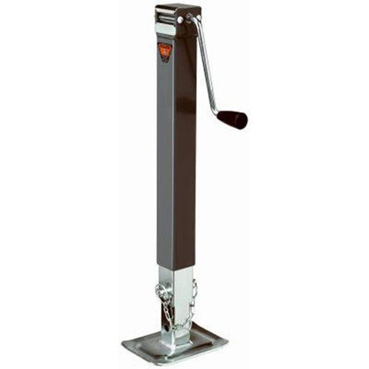 Bulldog 190754 Square Trailer Jack, No Mount, 8,000 Lbs. Support Capacity, Sidewind, Weld-On, 15 Inch Travel