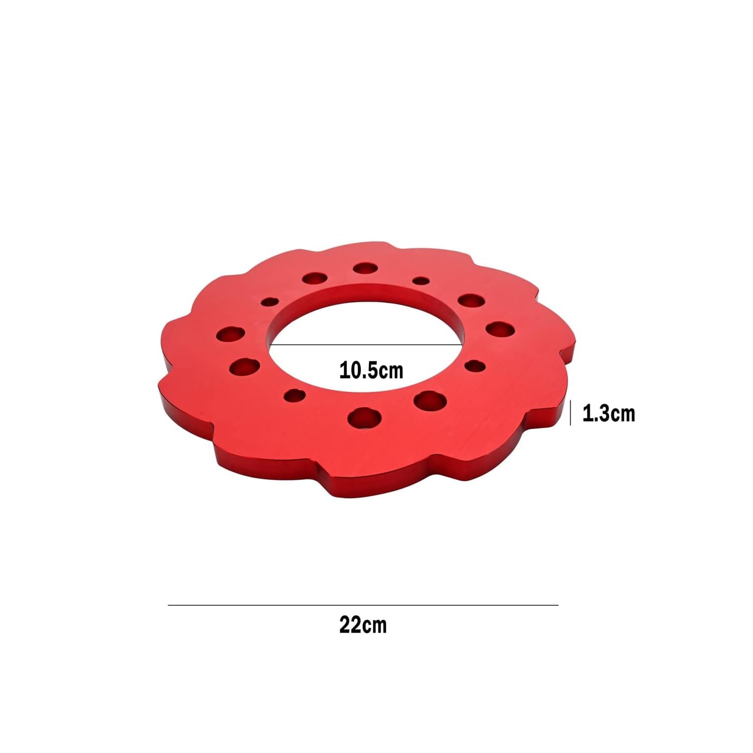 Canitu Sprocket Guard,Motorcycle 1/2 Poly Billet Aluminum Chainring Sprockets Chain Guard Protector Cover For Honda Trx250R / Trx450R / Trx400Ex / Trx250X / Trx400Ex (Red)