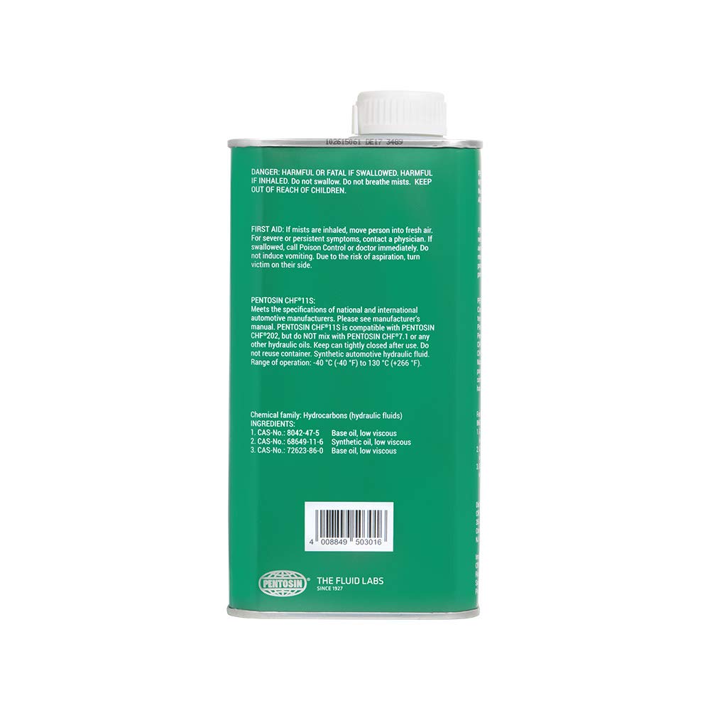 Pentosin 1405116 Chf 11S Long-Life Synthetic Hydraulic Fluid For Audi, Bentley, Bmw, Chrysler, Dodge, Jeep, Mercedes-Benz, Mini,