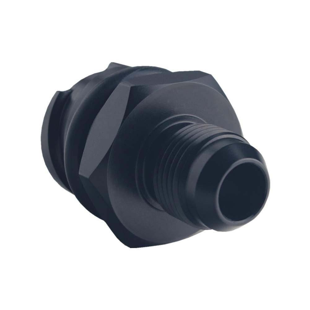 DEWHEL LSX LS1/LS6/LS2/LS3/LS7 Billet Black Valve Cover Oil Cap w/ -10 an Fitting Compatibility