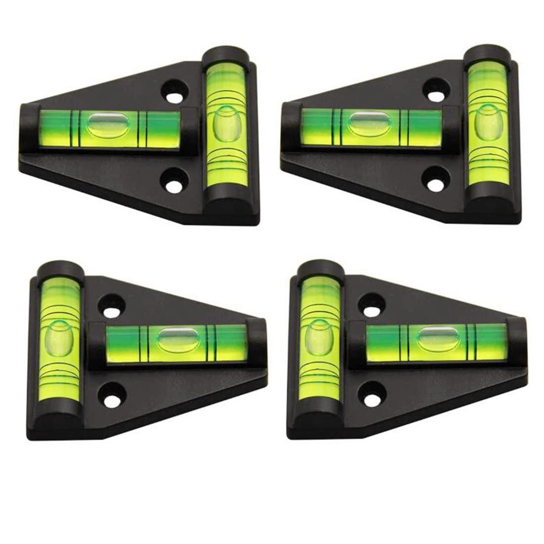 Laiesya 4Pcs Rv T Level Cross Check Levelers Bubble Levels Use For Rvs, Camper, Travel Trailer, Tripods, Camera, Telescope, Phot