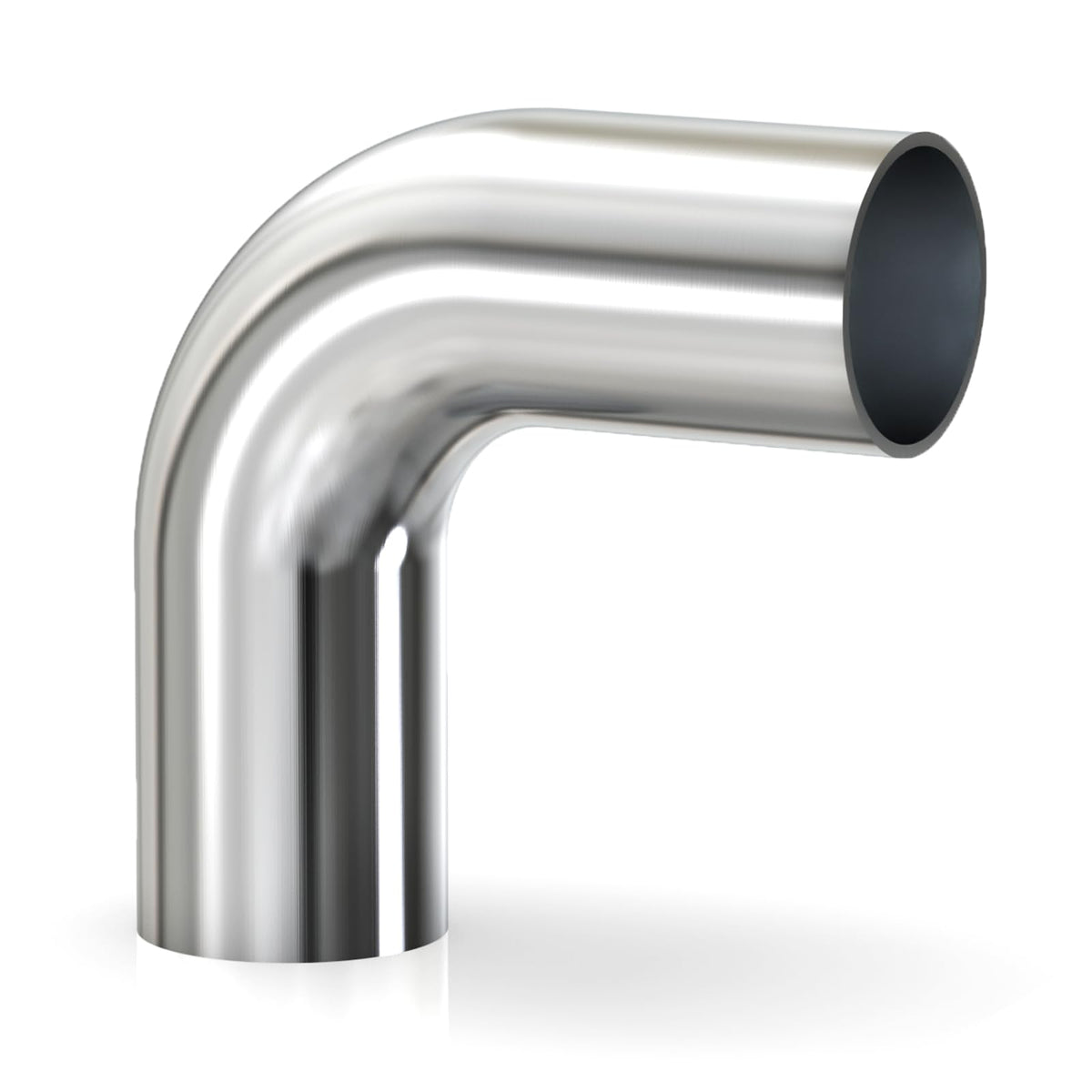 Gasher 1Pcs 90 Degree Elbow Aluminum Alloy Tube 2.5''Od, Leg Length 4'' (100Mm), Intercooler Pipe For Intake And Cooling Systems
