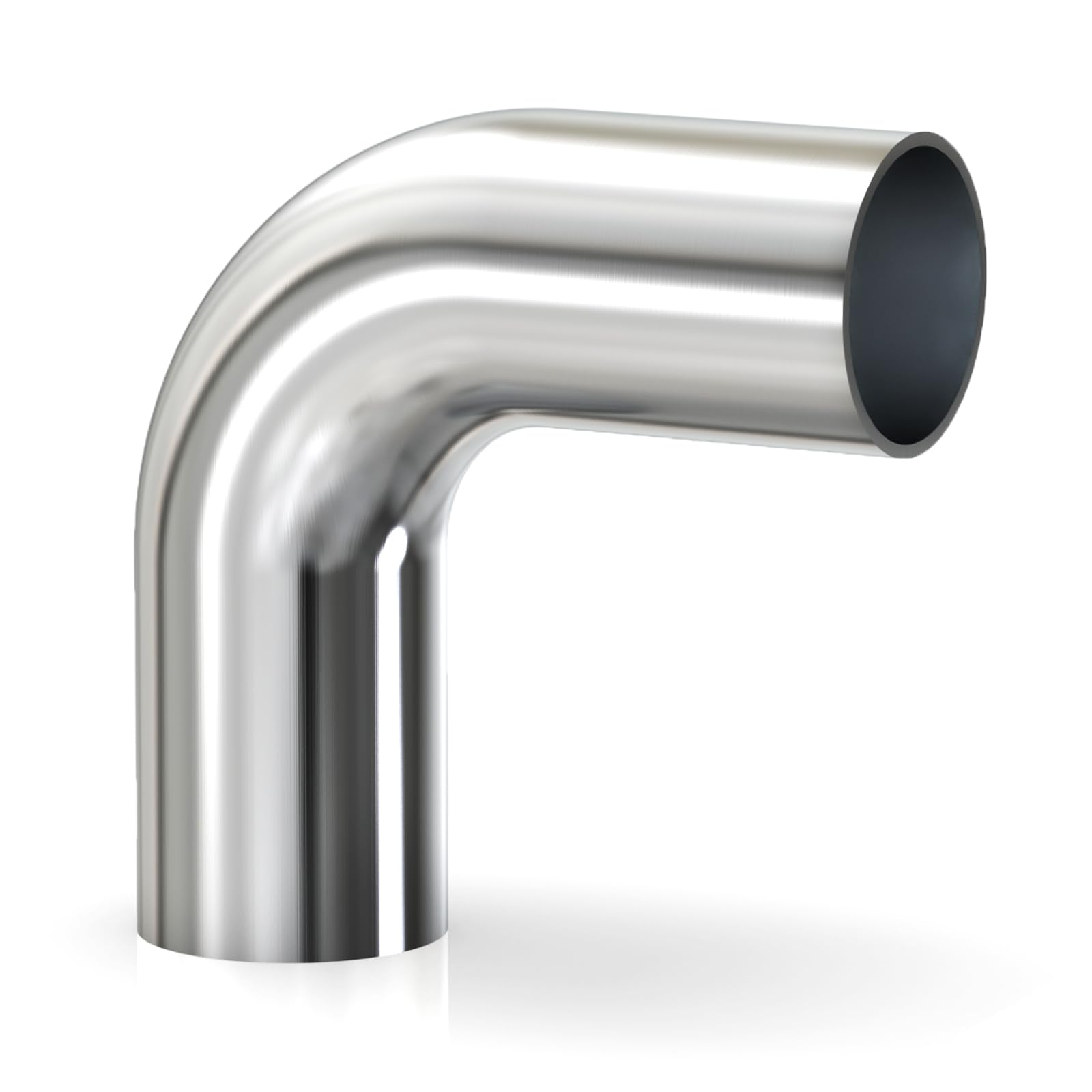 Gasher 1Pcs 90 Degree Elbow Aluminum Alloy Tube 2''Od, Leg Length 4'' (100Mm), Intercooler Pipe For Intake And Cooling Systems