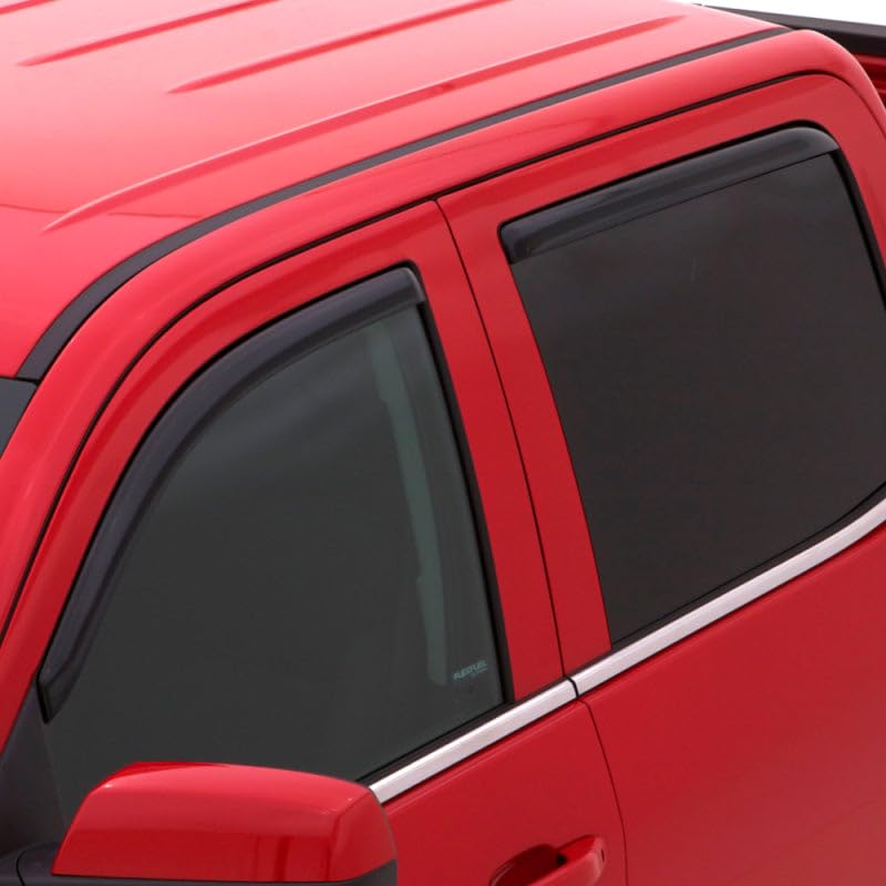 Auto Ventshade [Avs] In-Channel Rain Guards For 2018 - 2024 Chevrolet Equinox, 4 Pcs. | Window Vent Visors - Smoke | 194634